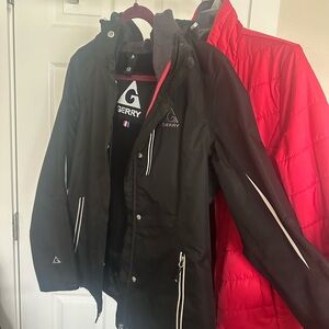 Gerry Weber 2-in-1 Black & Pink Ski Jackets (2 jackets!)